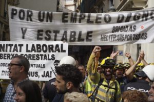 Los Bomberos Forestales del País Valencià consiguen el fin de los contratos fraudulentos y desconvocan la huelga indefinida