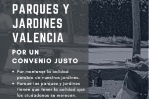 23-f Valencia: Concentración de la plantilla de OAM Parques y Jardines por un convenio justo