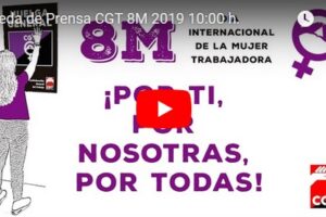 Rueda de Prensa CGT 8M 2019 10:00 h.