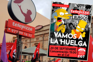 La sección sindical de CGT Telepizza Burgos sigue adelante con la huelga tras la negociación con la empresa