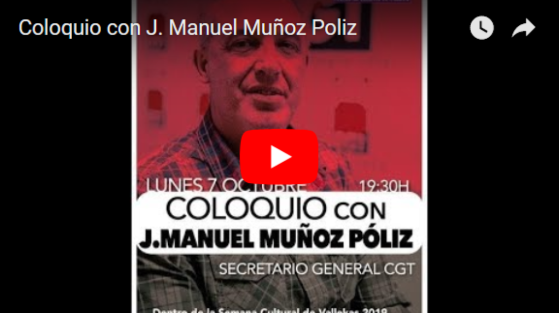 [Vídeo]: Coloquio con J. Manuel Muñoz Poliz