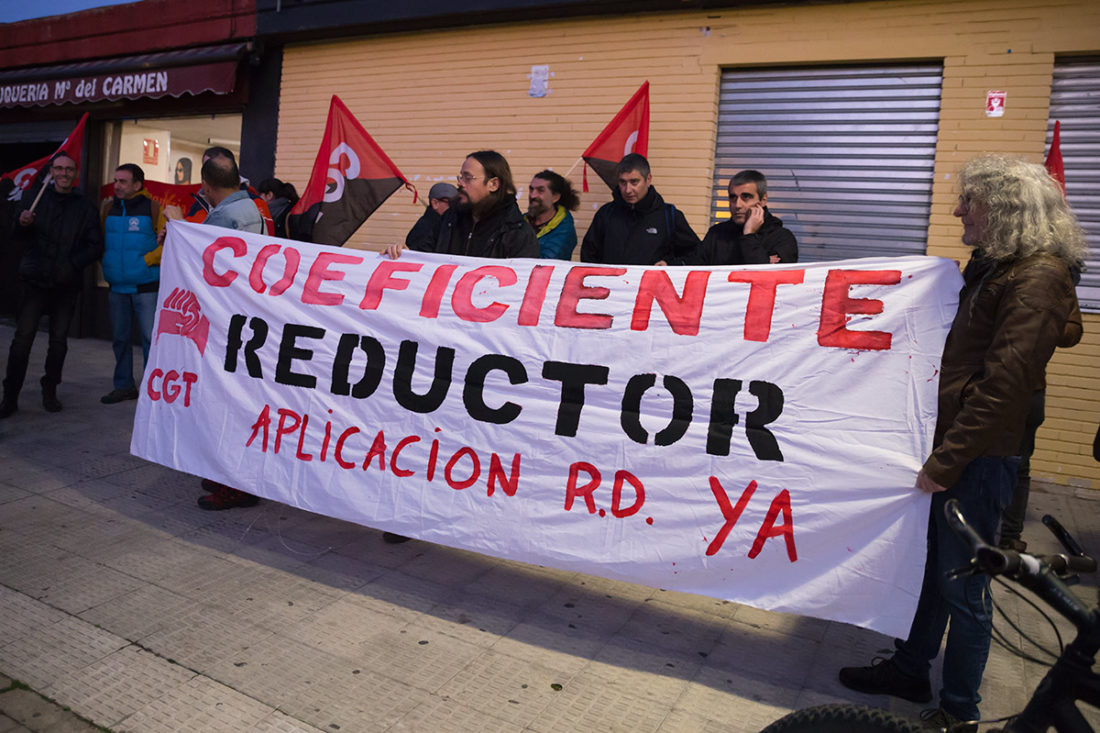 Concentración en Valladolid para la aplicación del coeficiente reductor para las jubilaciones