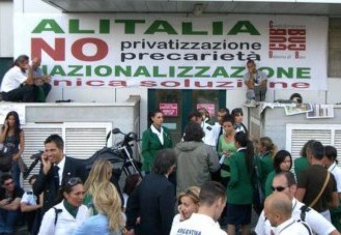 Italia: apoyo y solidaridad a la lucha de las trabajadoras de Alitalia
