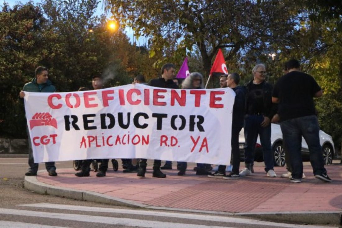 Presentación de la campaña sobre Coeficientes Reductores en CGT-Burgos