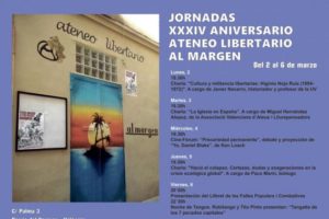 El ateneo libertario más longevo de València celebra su XXXIV aniversario