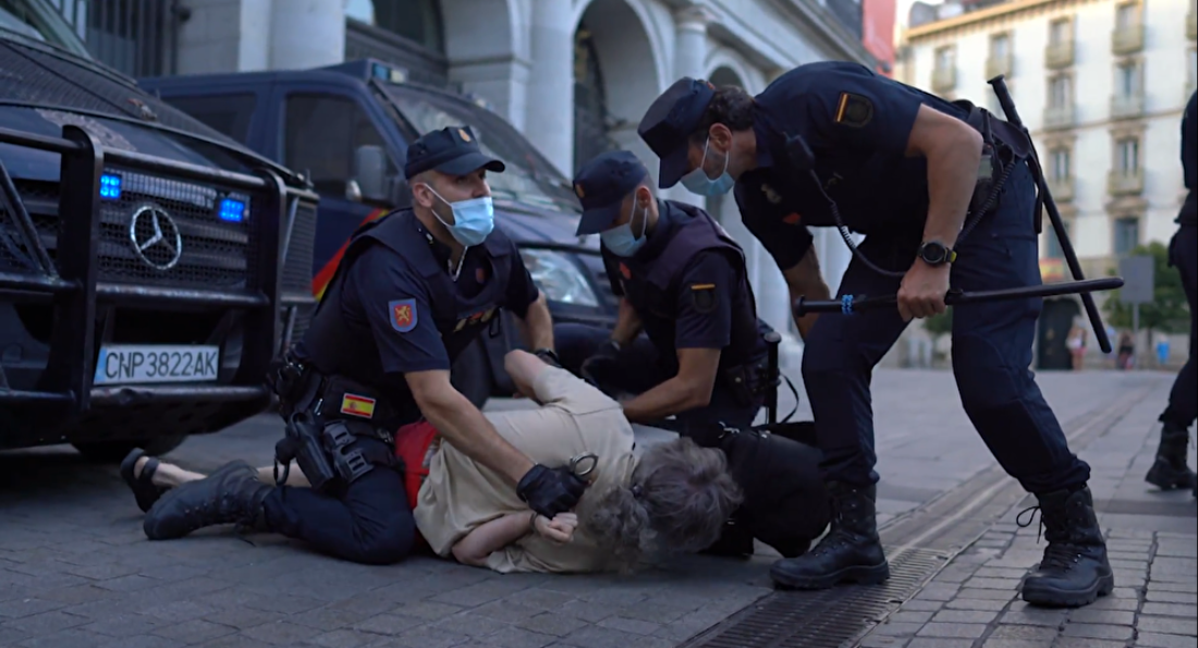 CGT condena la brutal detención de Luis Gimeno en la manifestación antimonárquica de Madrid