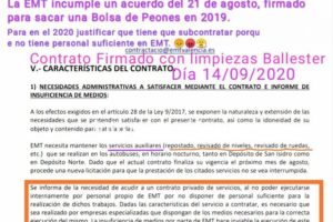 CGT denuncia precariedad y subcontratación en EMT València