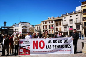 9-N: Concentración en defensa de las Pensiones en Úbeda