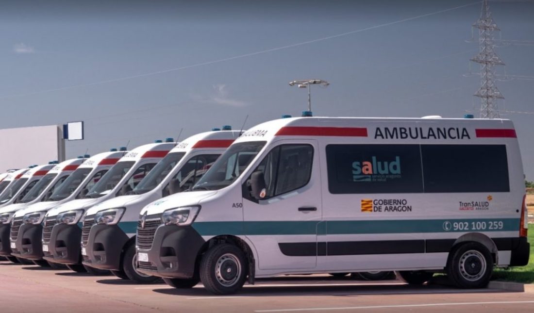Movilizaciones contra los incumplimientos de Transalud, empresa de ambulancias de Huesca