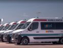 Movilizaciones contra los incumplimientos de Transalud, empresa de ambulancias de Huesca