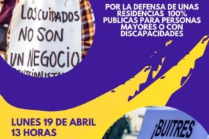 Concentración en defensa de las residencias públicas en Zaragoza