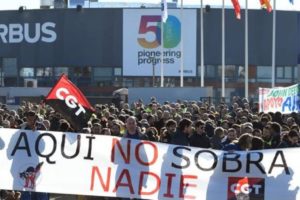 Mañana viernes 21 de mayo comienza huelga contra el cierre de Airbus Puerto Real