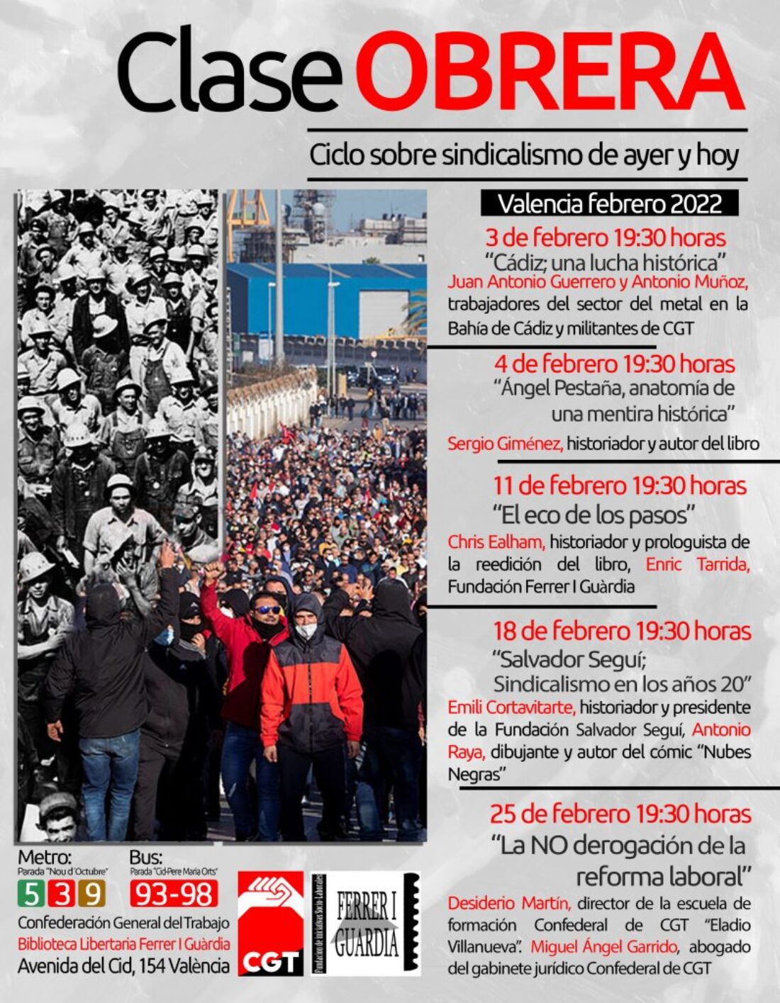 Ciclo de Sindicalismo en CGT-Valencia