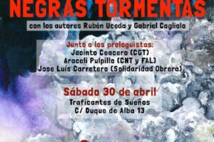 Presentación «Negras tormentas» de Rubén Uceda y Gabriel Cagliolo