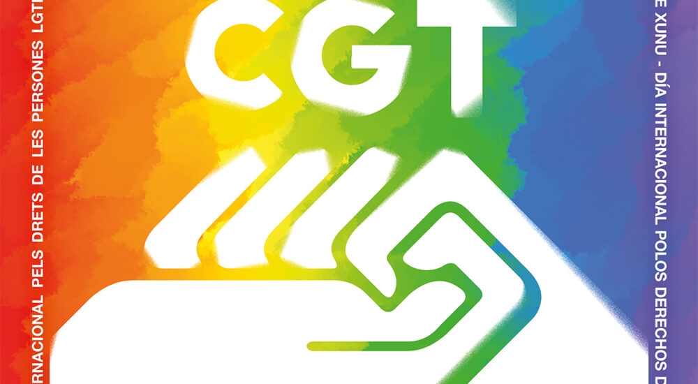 CGT llama a la ciudadanía a movilizarse este 28J por los derechos de las personas LGTBIQ+