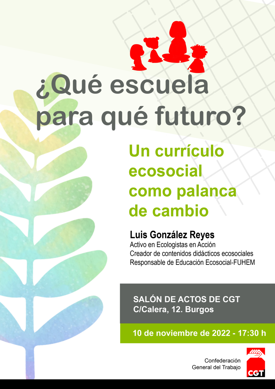 Charla de Luis González Reyes: ¿Qué escuela para qué futuro?