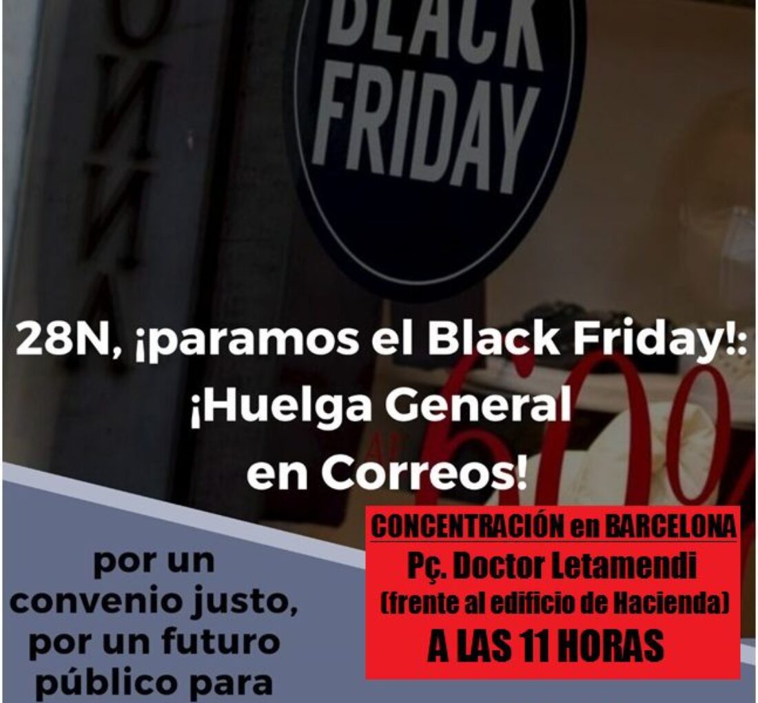 28-N: Huelga. Black Monday en Correos