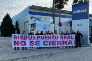 La coordinadora estatal de CGT en Airbus ha hecho acto de presencia en el evento ‘Amanecer’ de Airbus Cádiz