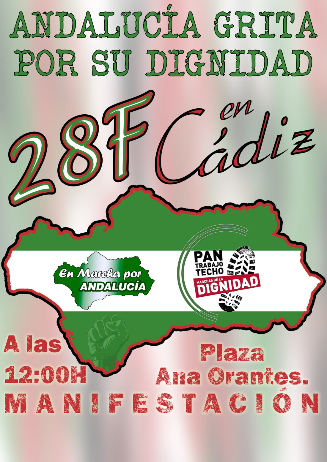 28F: Manifestación en Cádiz