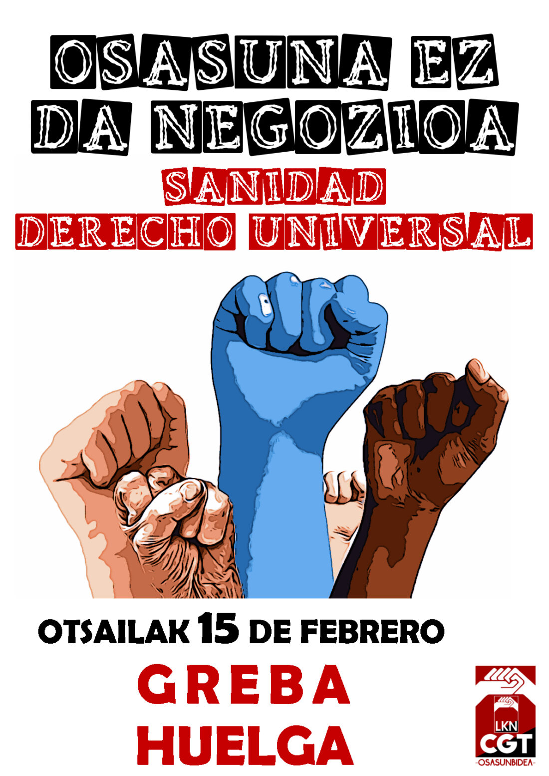 15 de febrero, jornada de huelga