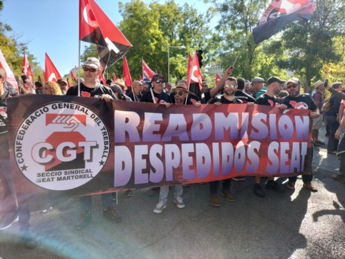 CGT convoca huelga en SEAT Martorell