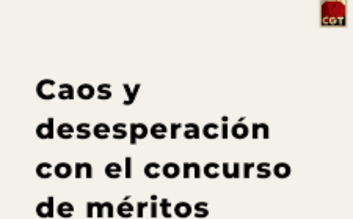 Caos y desesperación con el concurso de méritos