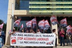 CGT denuncia la siniestralidad laboral y las muertes fruto de la violencia patronal e institucional