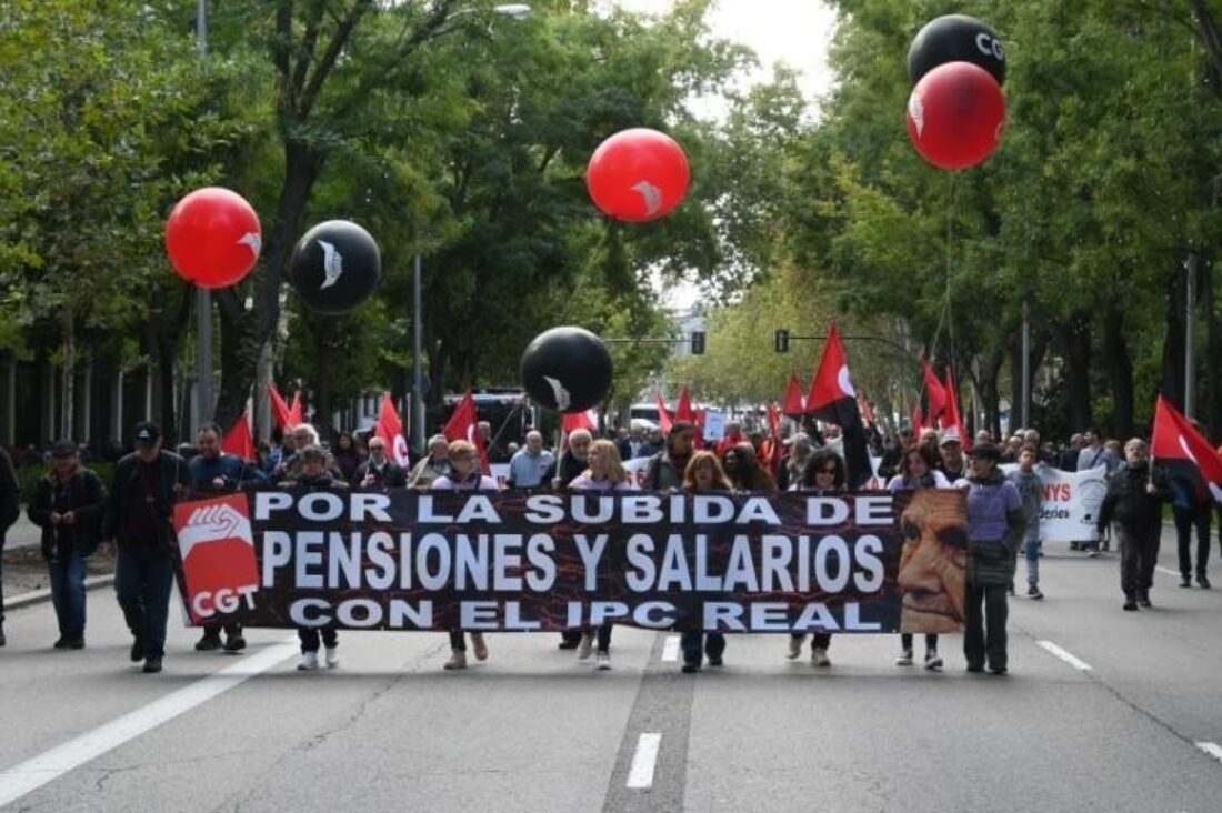 Las calles de Madrid se vuelven a llenar luchando por unas pensiones y salarios dignos