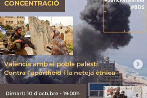 València amb el poble palestí: Contra l’apartheid i la neteja ètnica