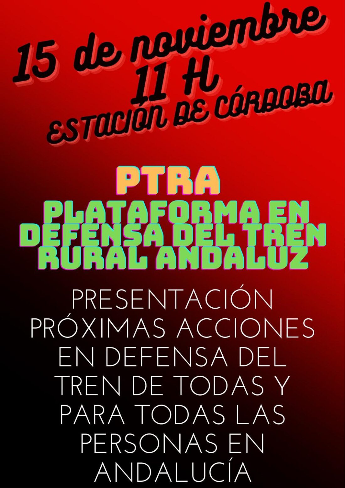 PTRA presentará hoy en Córdoba el calendario de protestas acordado en su asamblea del pasado domingo 5 de noviembre