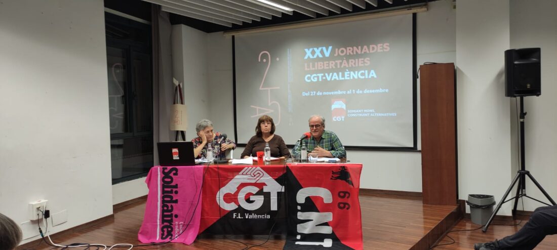 Una mirada en la lucha por las pensiones en Francia en el segundo día de las Jornadas Libertarias de CGT València