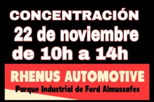 22N: Concentración contra los despidos en Rhenus Automotive
