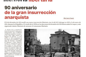 90 aniversario de la gran insurrección anarquista