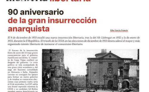 90 aniversario de la gran insurrección anarquista