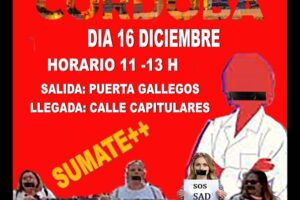 Córdoba acogerá la tercera etapa de la Marcha Blanca andaluza del SAD
