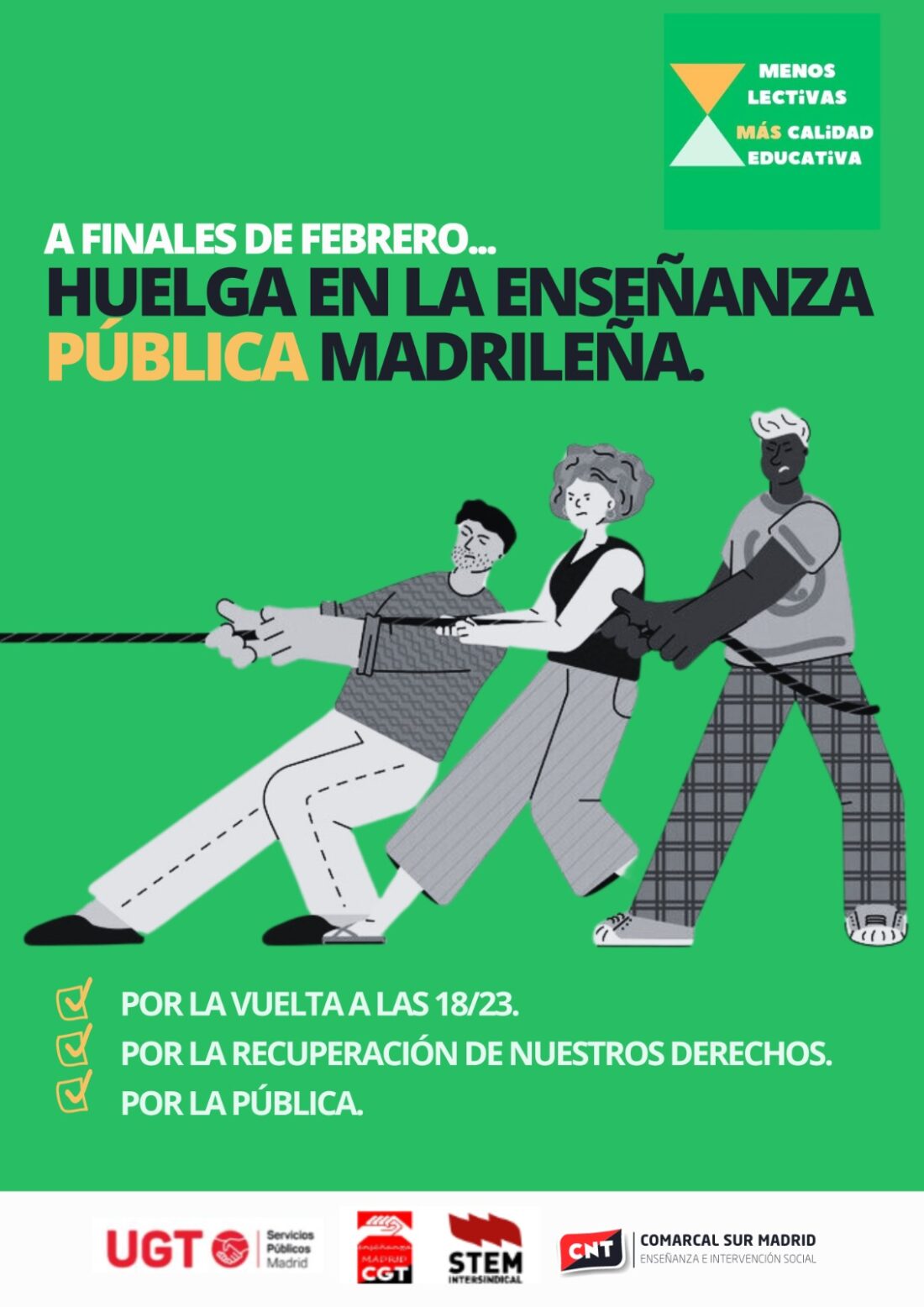 La educación pública madrileña va a la huelga