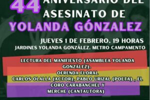 44 Aniversario del asesinato de Yolanda González