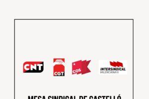 CGT Castelló anuncia la creación de la Mesa Sindical de Castelló