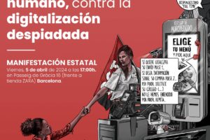 5-A: ¡Por un Comercio humano! Barcelona se moviliza contra la digitalización despiadada y apoya a trabajadoras en huelga