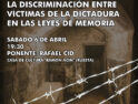Charla-Debate: La discriminación de las víctimas de la dictadura