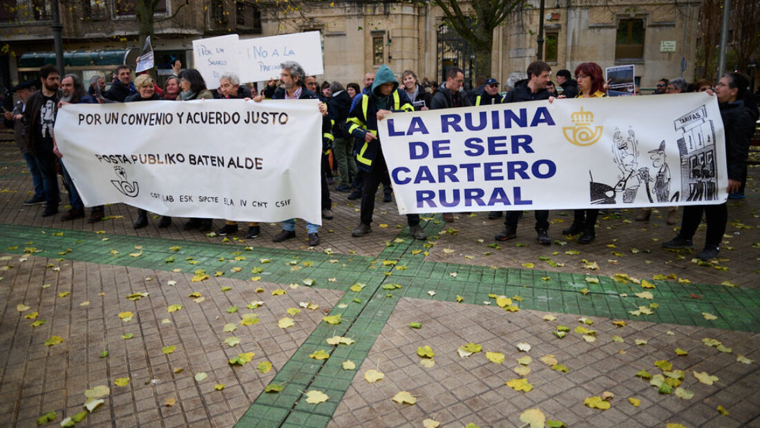 CGT ante la precariedad laboral y la drástica reducción de contratación en Correos en Navarra