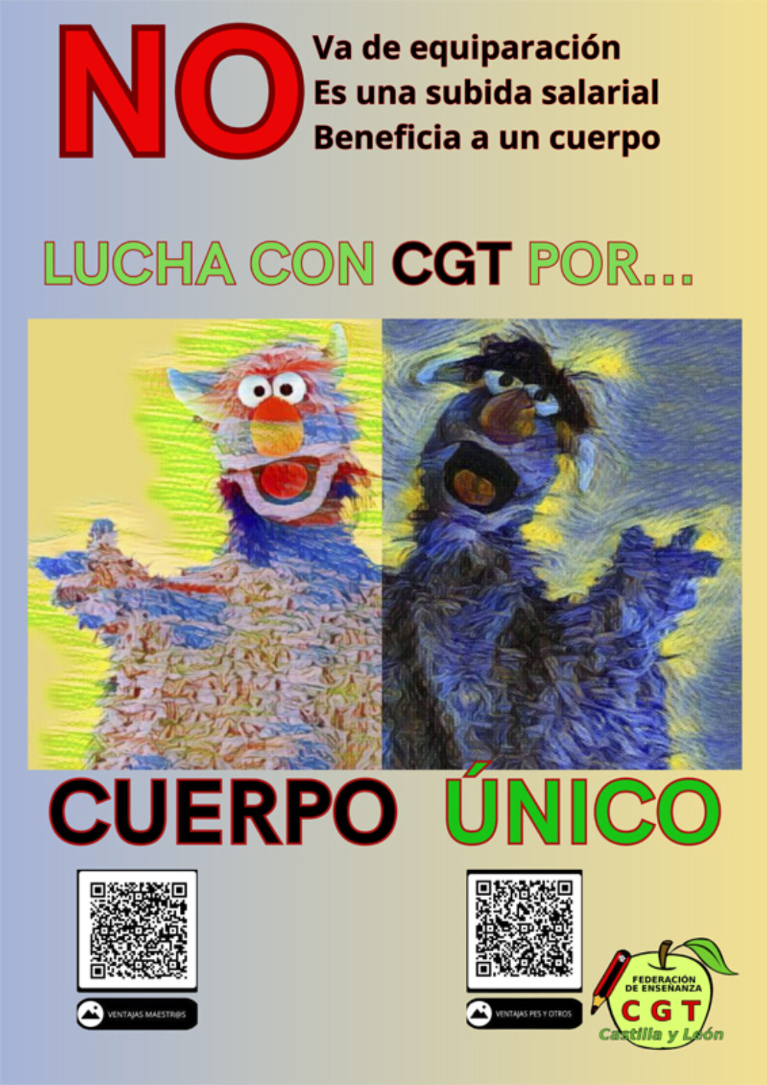 Presentación en Burgos de la campaña «Cuerpo Único» por CGT Enseñanza Castilla y León