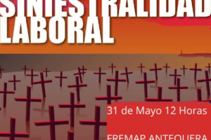 Antequera acoge el acto bimestral de CGT Andalucía contra la siniestralidad laboral