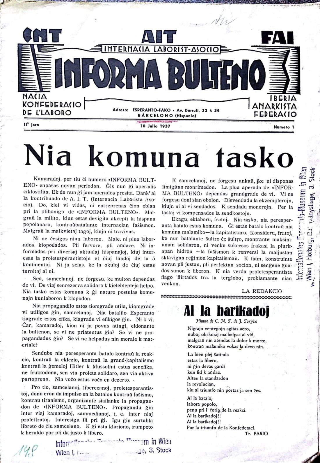 Breve historia del esperanto y el anarquismo (6/7)