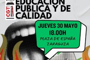 CGT se moviliza contra los recortes del cupo de los centros educativos este jueves a las 6 en Plaza de España