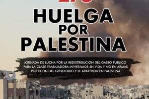 El 27 de septiembre vamos a la huelga por Palestina