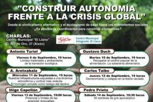 Jornadas de debate y reflexión sobre la necesidad de construir una autonomía frente a la crisis global desde el apoyo mutuo