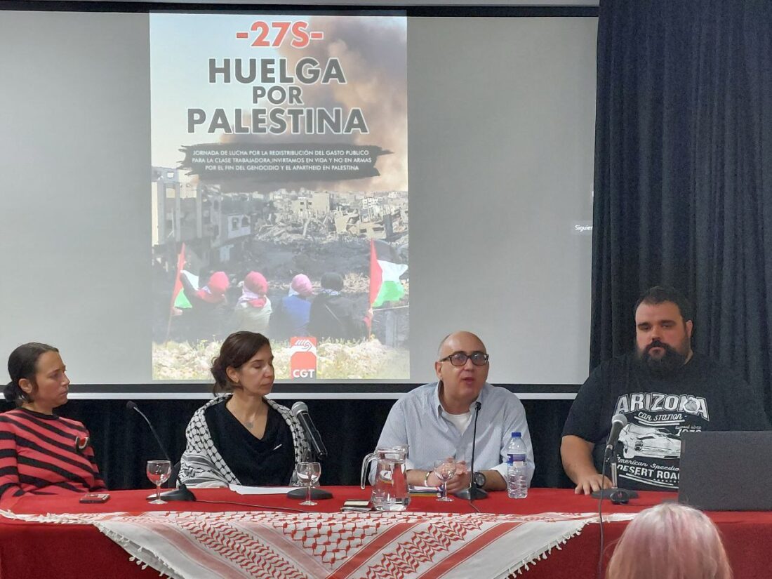 Organizaciones y sindicatos convocantes de la Huelga por Palestina coinciden en que la sociedad tiene que parar el 27 de septiembre por humanidad y conciencia de clase