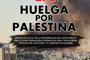 El 27 de septiembre, CGT convoca una Jornada de lucha y Huelga General, por Palestina