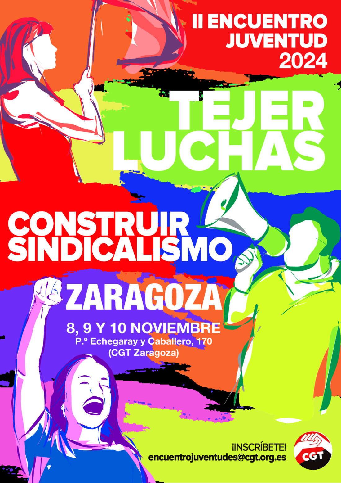 II Encuentro de Juventudes CGT: Zaragoza, del 8 al 10 de noviembre